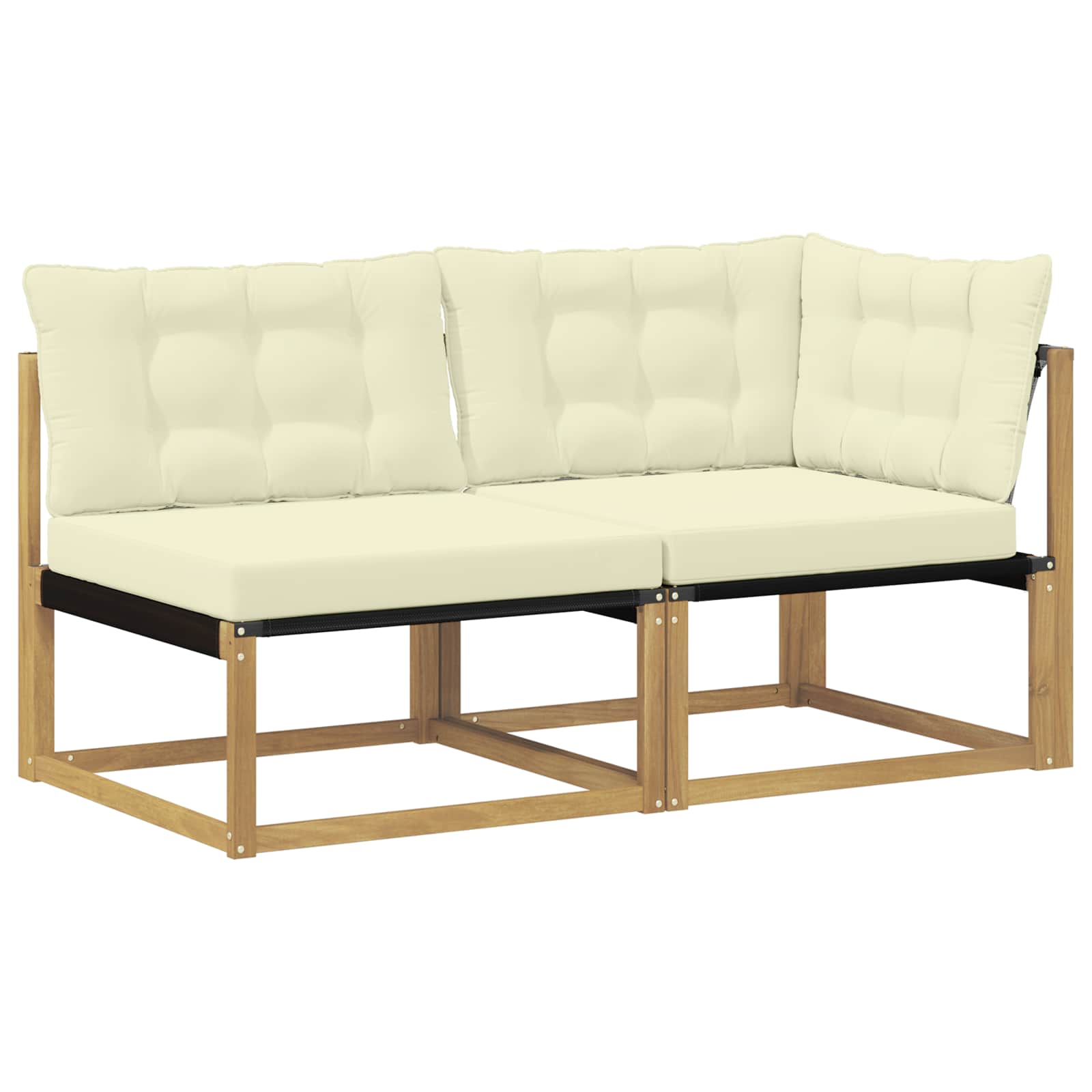 Unità Divano Sezionale con cuscino Bianco 162,5 x 83 x 73 cm | homemem39