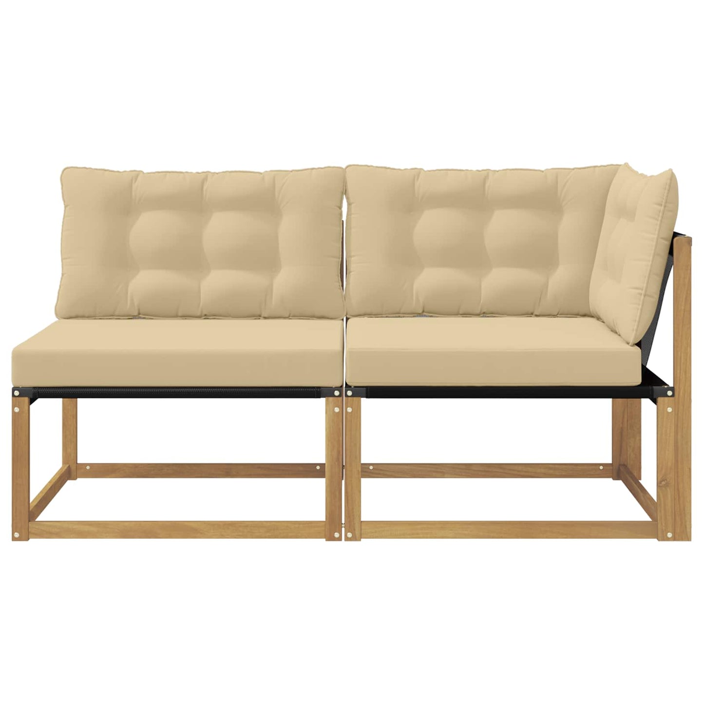 Unità Divano Sezionale con cuscino Bianco 162,5 x 83 x 73 cm