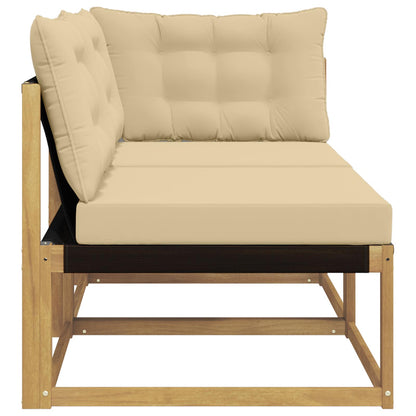 Unità Divano Sezionale con cuscino Bianco 162,5 x 83 x 73 cm