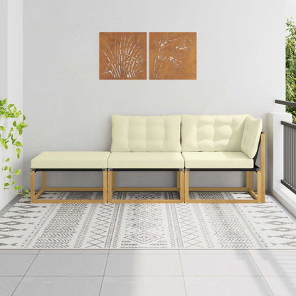 Unità Divano Sezionale con cuscino Bianco 241,5 x 83 x 73 cm