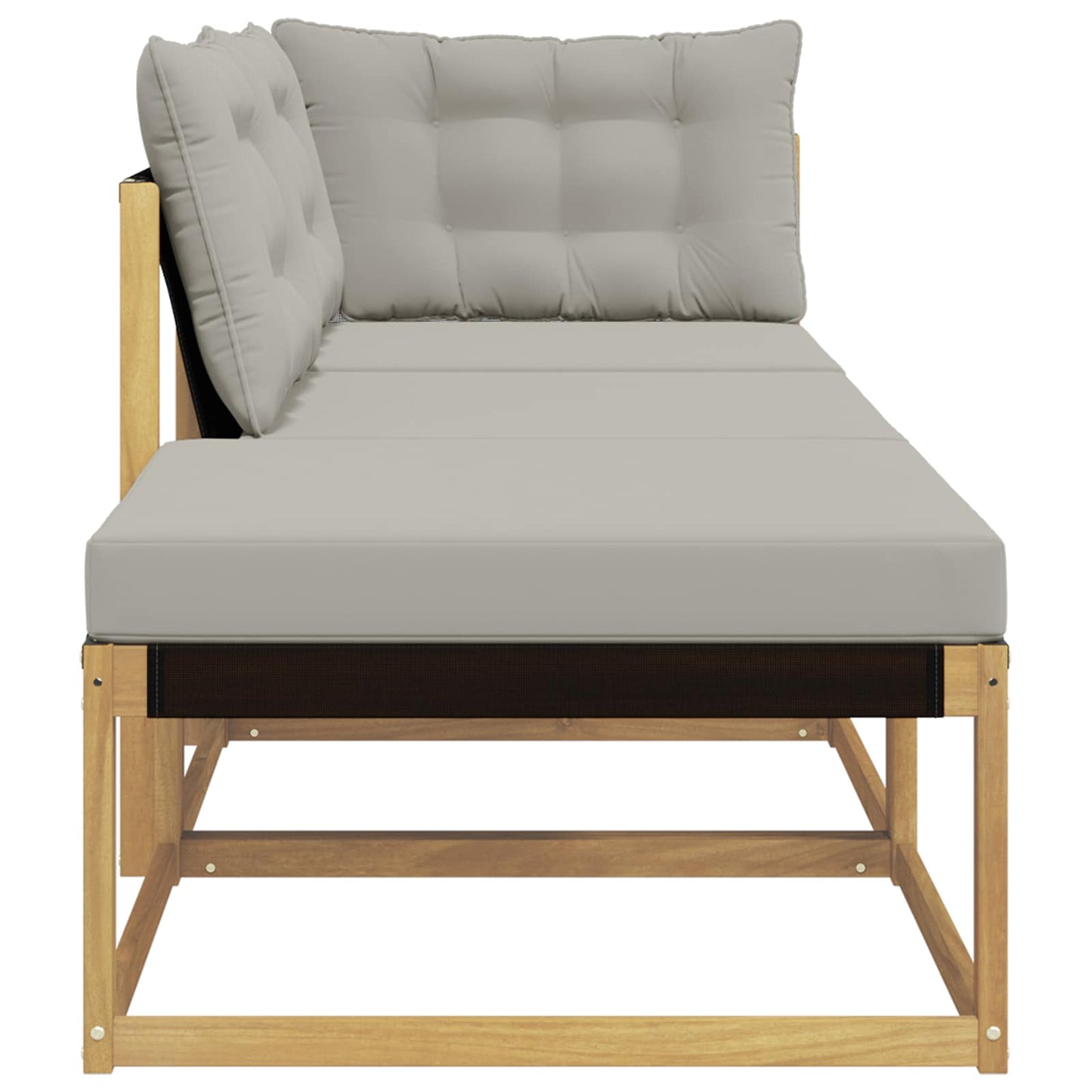 Set di divani da esterno con cuscino Bianco e Grigio Chiaro | homemem39