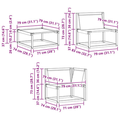 Unità Divano Sezionale con cuscino Bianco 241,5 x 83 x 73 cm