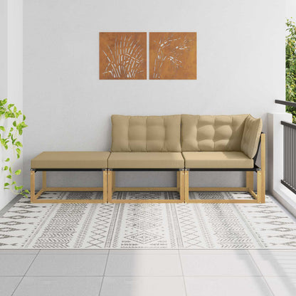 Unità Divano Sezionale con cuscino Bianco 241,5 x 83 x 73 cm