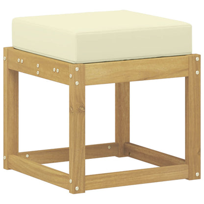 Panca da esterno con cuscino Bianco 43 x 43 x 45 cm | homemem39
