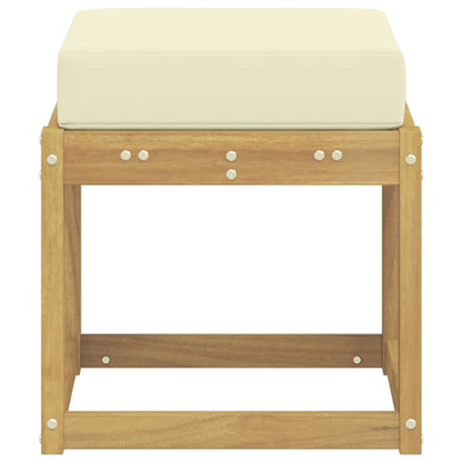 Panca da esterno con cuscino Bianco 43 x 43 x 45 cm | homemem39