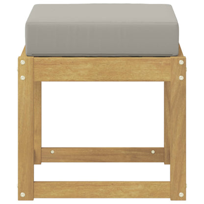 Panca da esterno con cuscino Bianco 43 x 43 x 45 cm