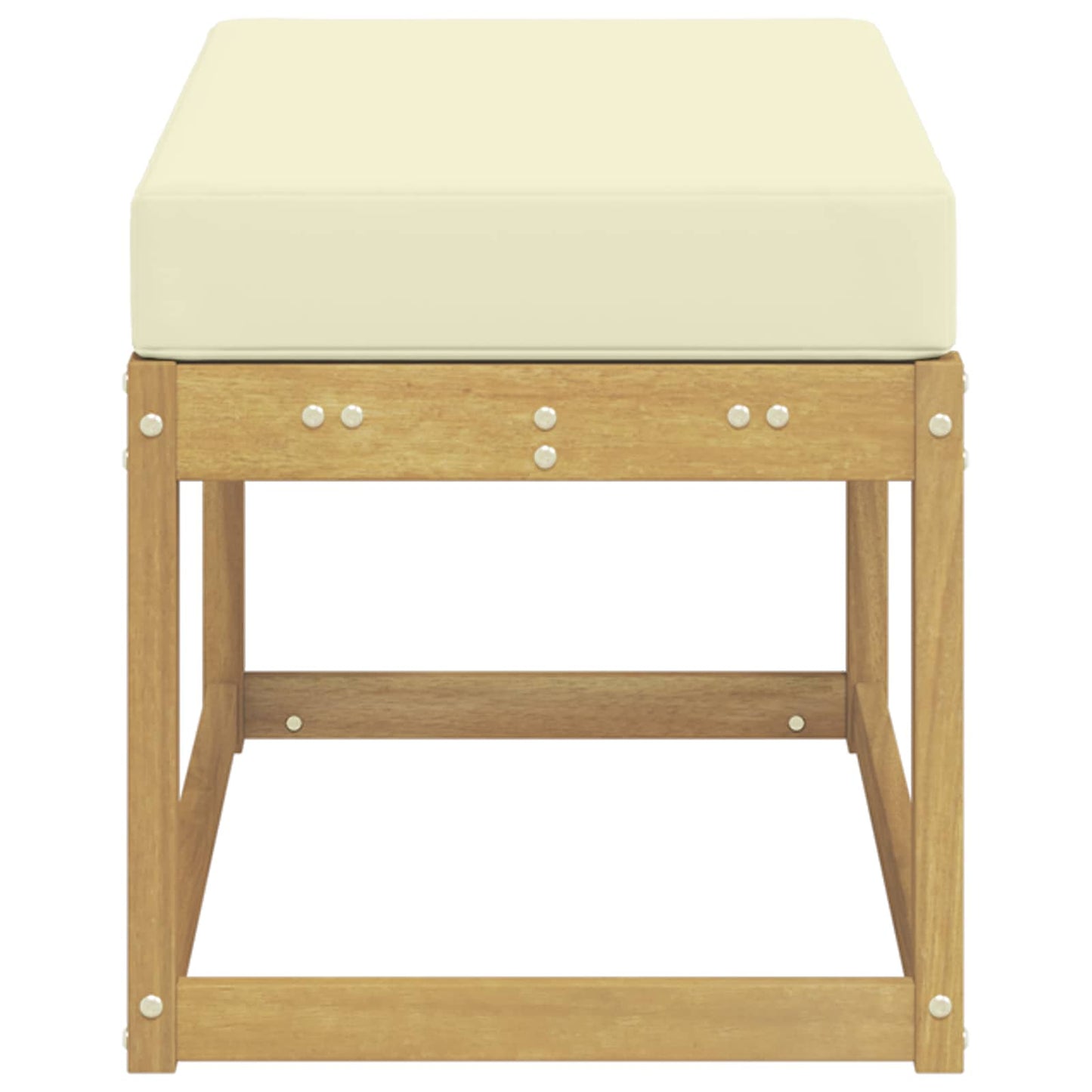 Panca da esterno con cuscino Bianco 80 x 43 x 45 cm | homemem39
