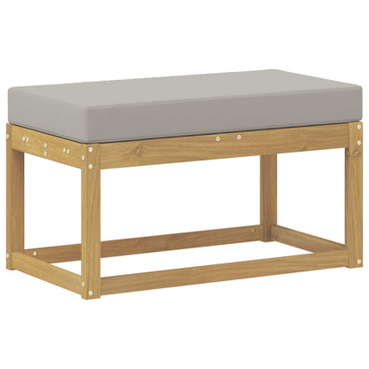 Panca da esterno con cuscino Bianco 80 x 43 x 45 cm | homemem39