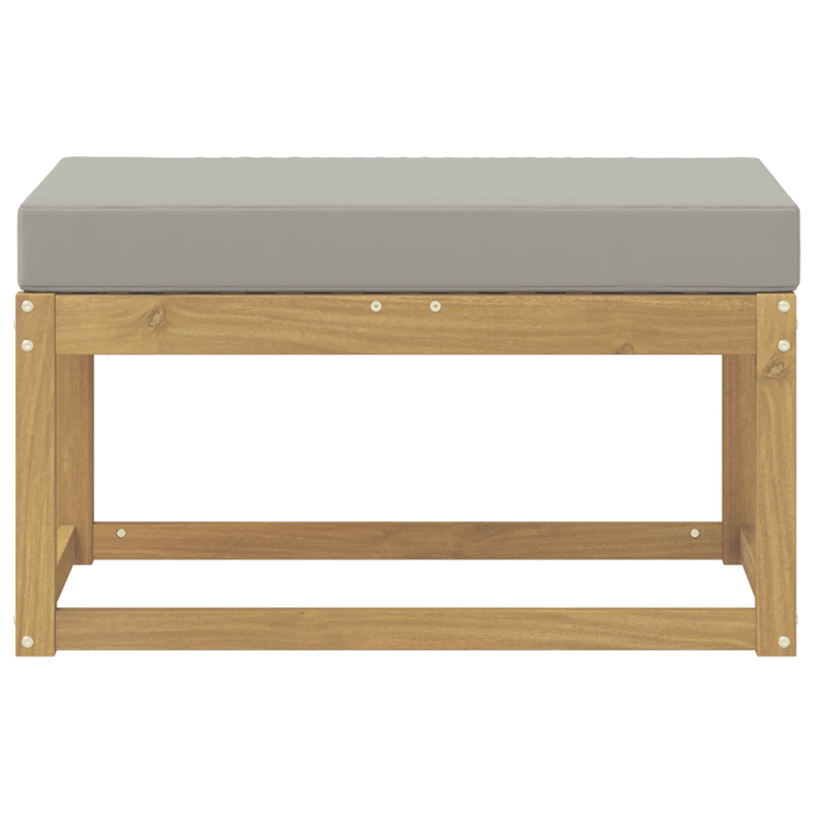 Panca da esterno con cuscino Bianco 80 x 43 x 45 cm | homemem39