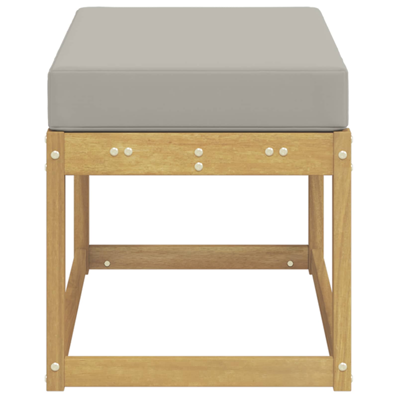 Panca da esterno con cuscino Bianco 80 x 43 x 45 cm | homemem39