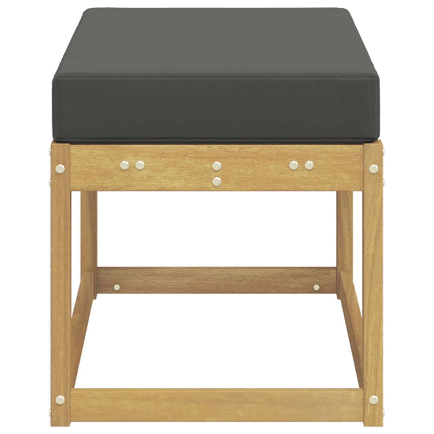 Panca da esterno con cuscino Bianco 80 x 43 x 45 cm | homemem39