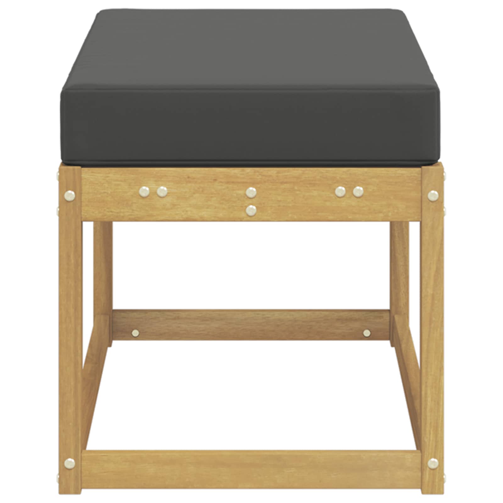 Panca da esterno con cuscino Bianco 80 x 43 x 45 cm | homemem39