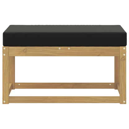 Panca da esterno con cuscino Bianco 80 x 43 x 45 cm | homemem39