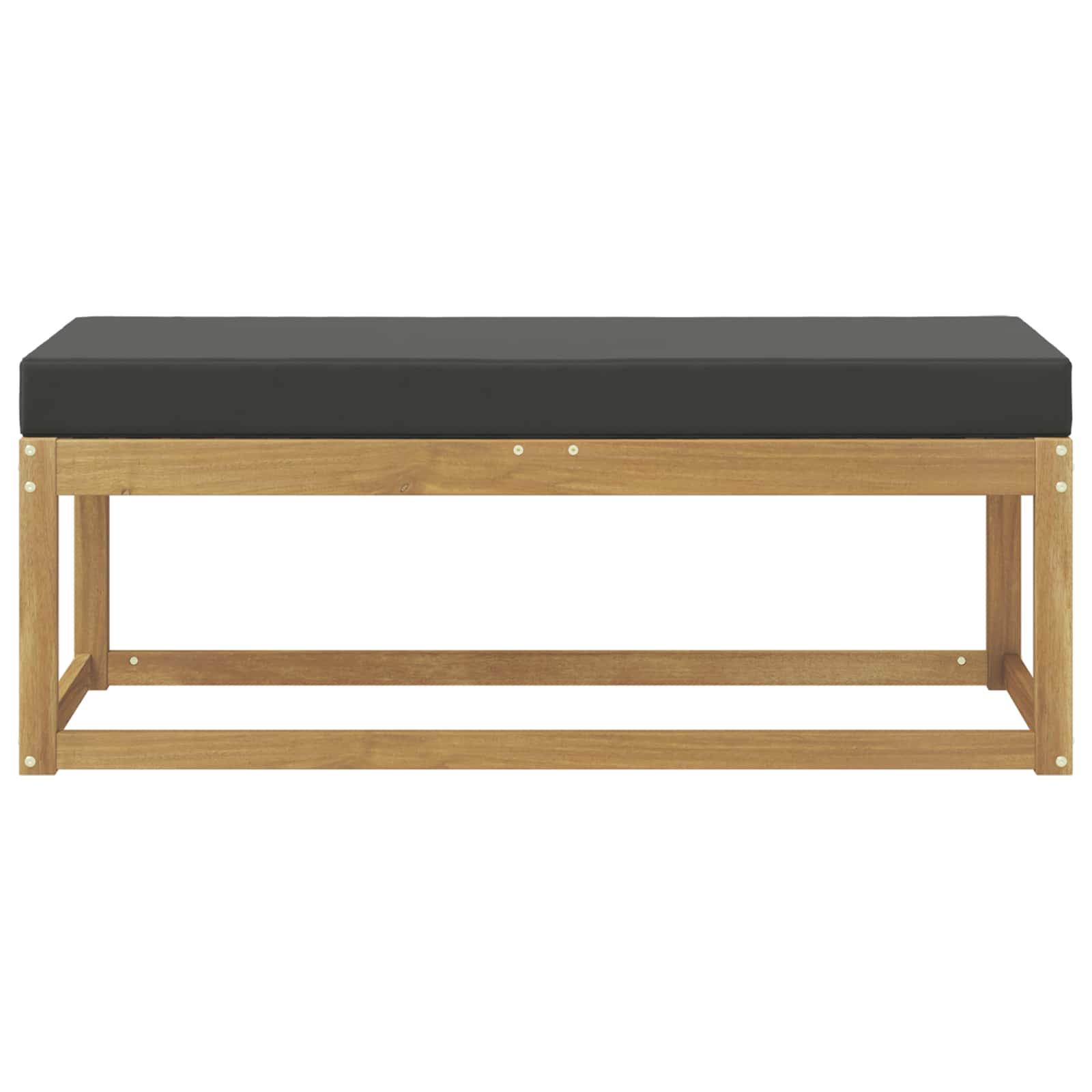 Panca da esterno con cuscino Bianco 115 x 43 x 45 cm | homemem39
