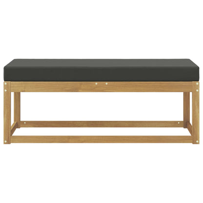 Panca da esterno con cuscino Bianco 115 x 43 x 45 cm | homemem39