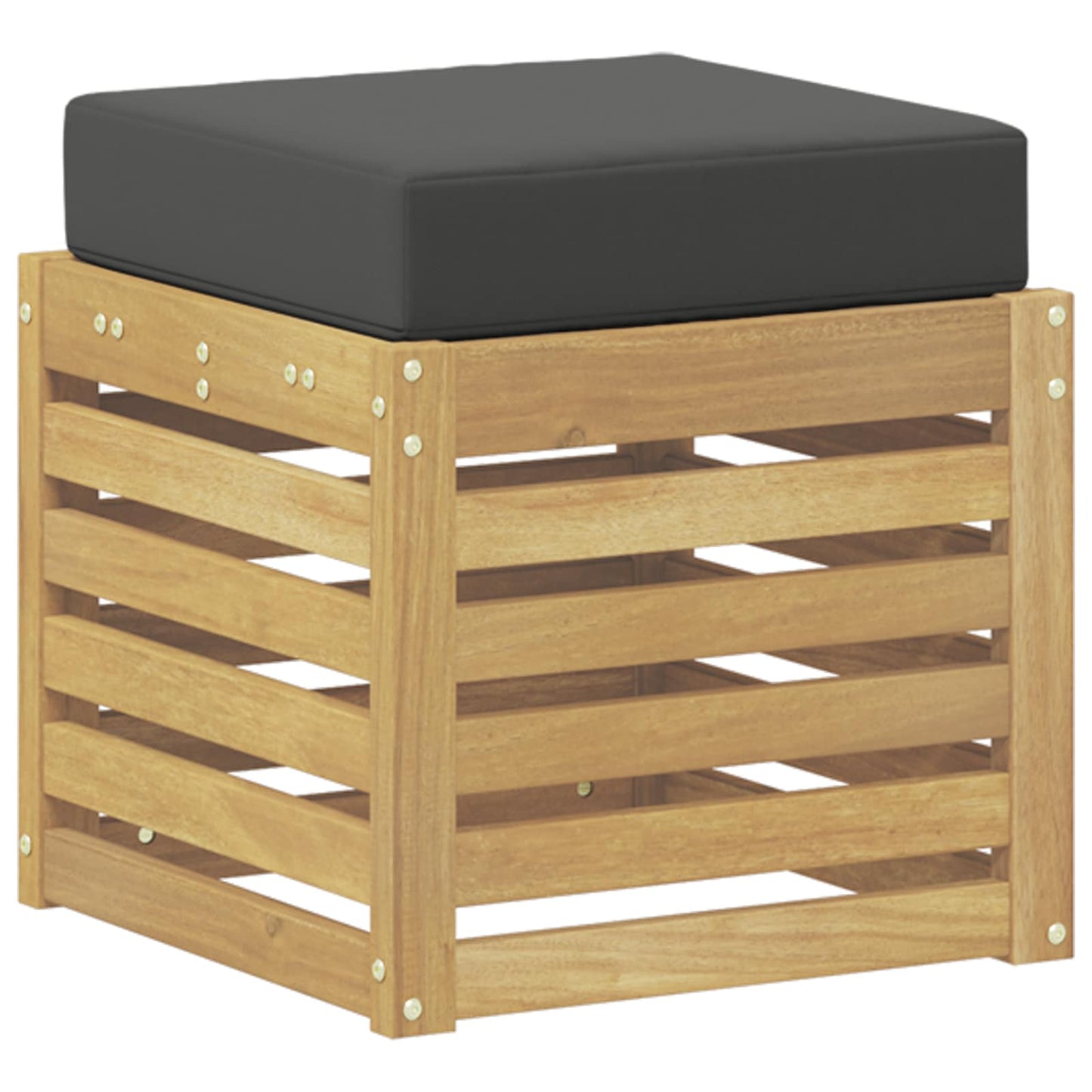 Panca da esterno con cuscino Bianco 43 x 43 x 45 cm | homemem39