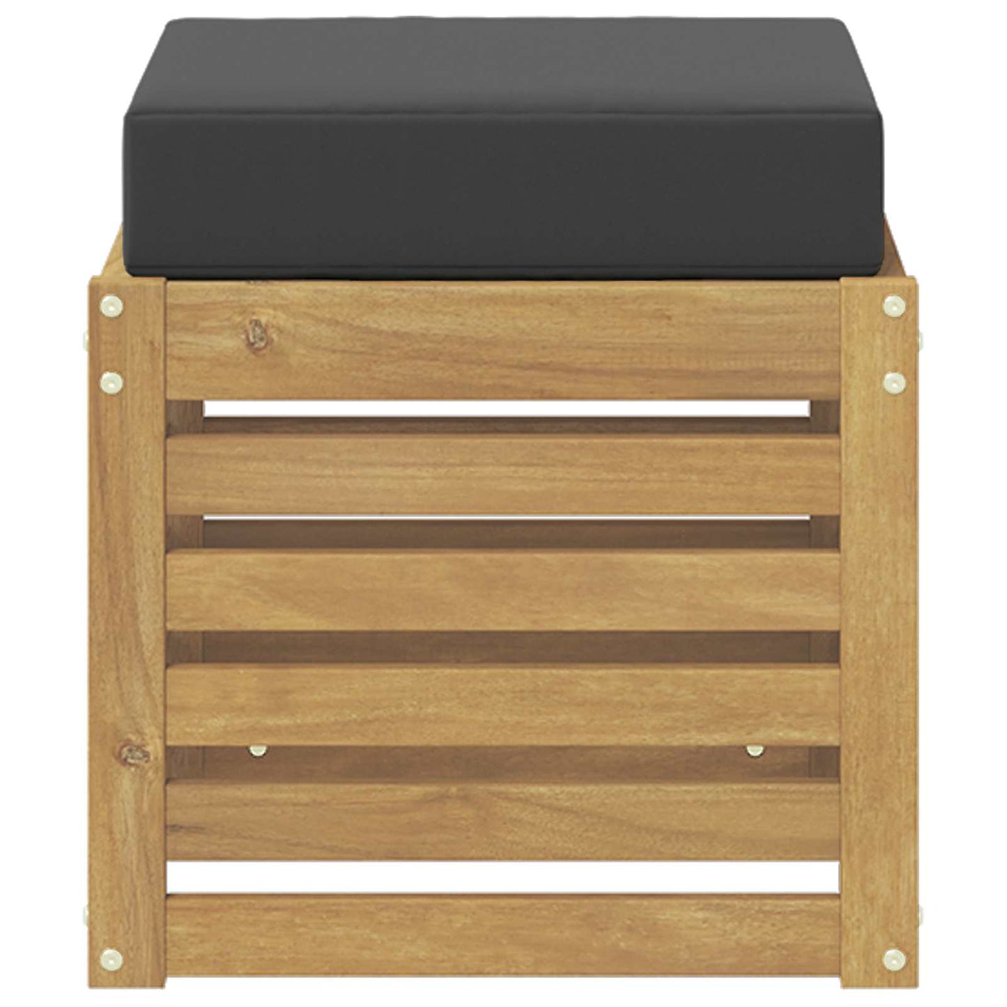 Panca da esterno con cuscino Bianco 43 x 43 x 45 cm | homemem39
