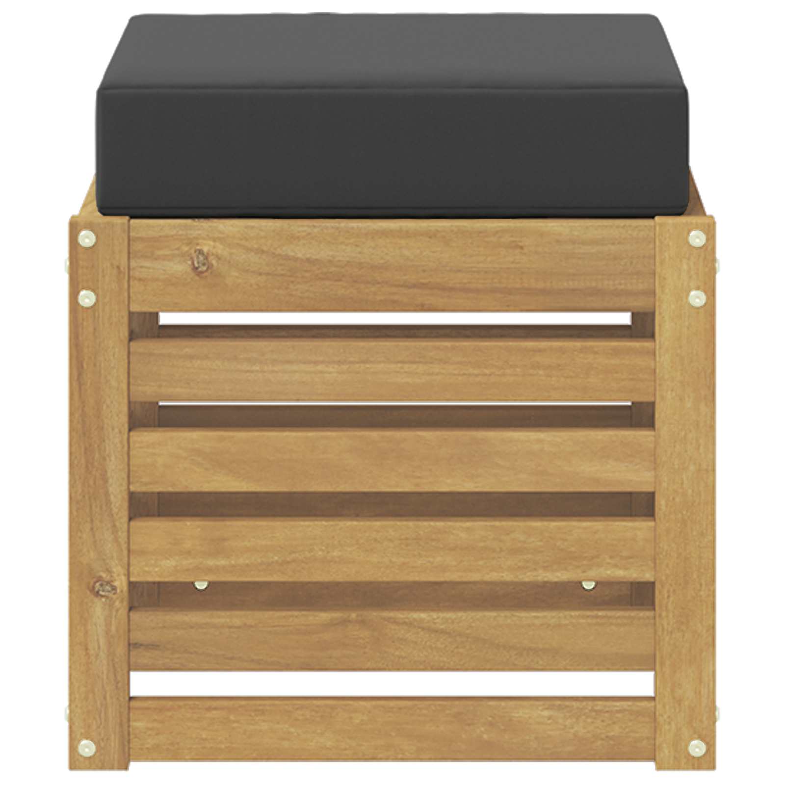 Panca da esterno con cuscino Bianco 43 x 43 x 45 cm | homemem39