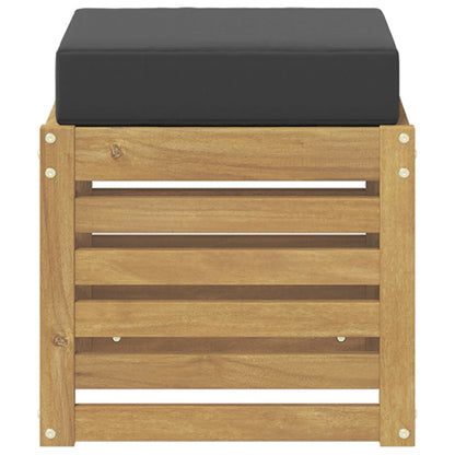 Panca da esterno con cuscino Bianco 43 x 43 x 45 cm | homemem39