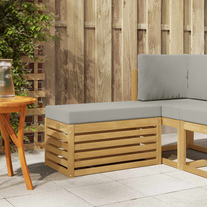 Panca da esterno con cuscino Bianco 80 x 43 x 45 cm | homemem39