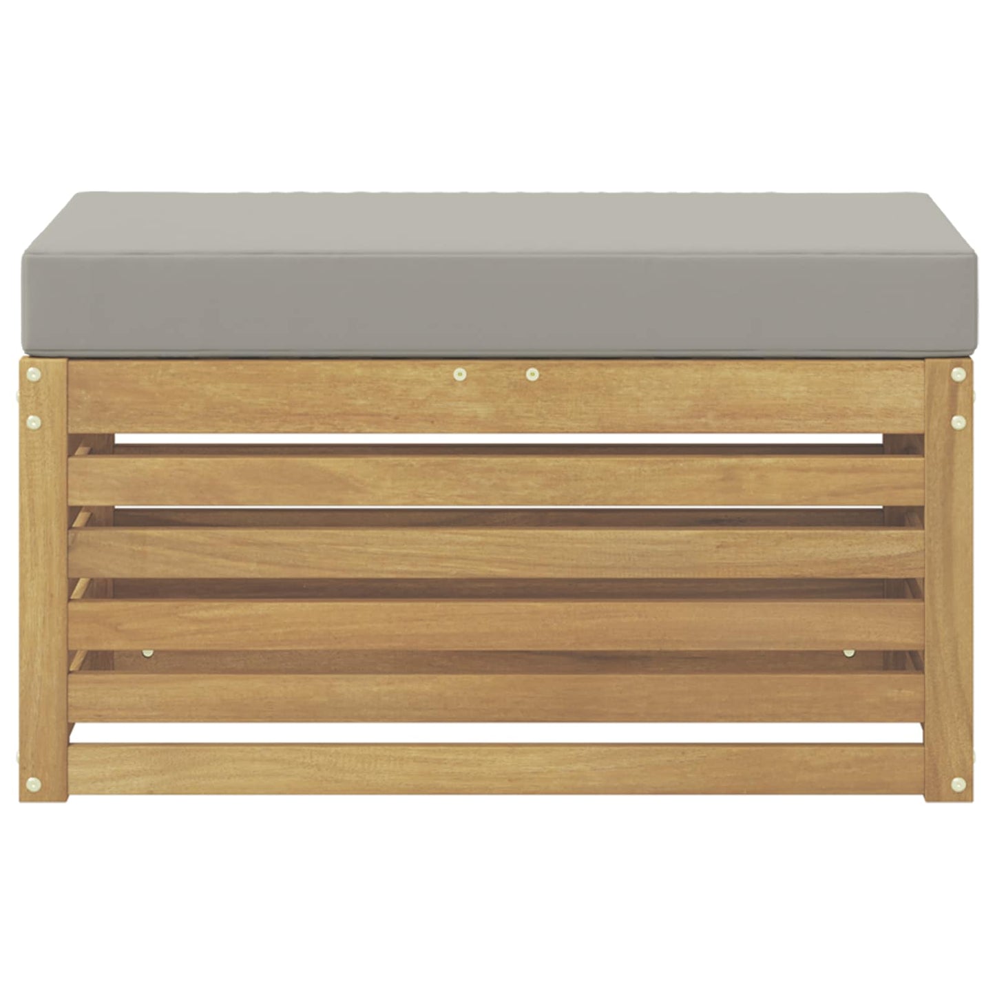 Panca da esterno con cuscino Bianco 80 x 43 x 45 cm | homemem39