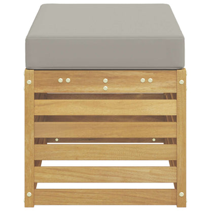 Panca da esterno con cuscino Bianco 80 x 43 x 45 cm | homemem39