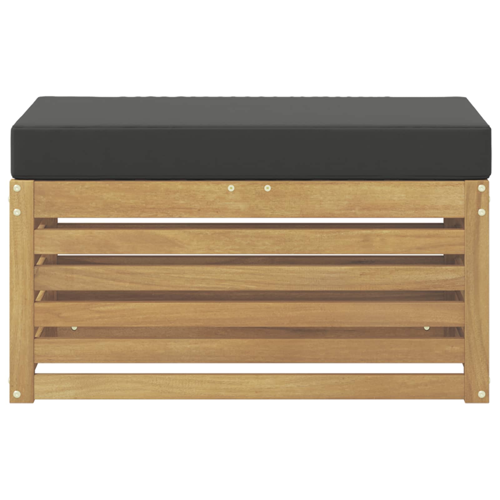 Panca da esterno con cuscino Bianco 80 x 43 x 45 cm | homemem39