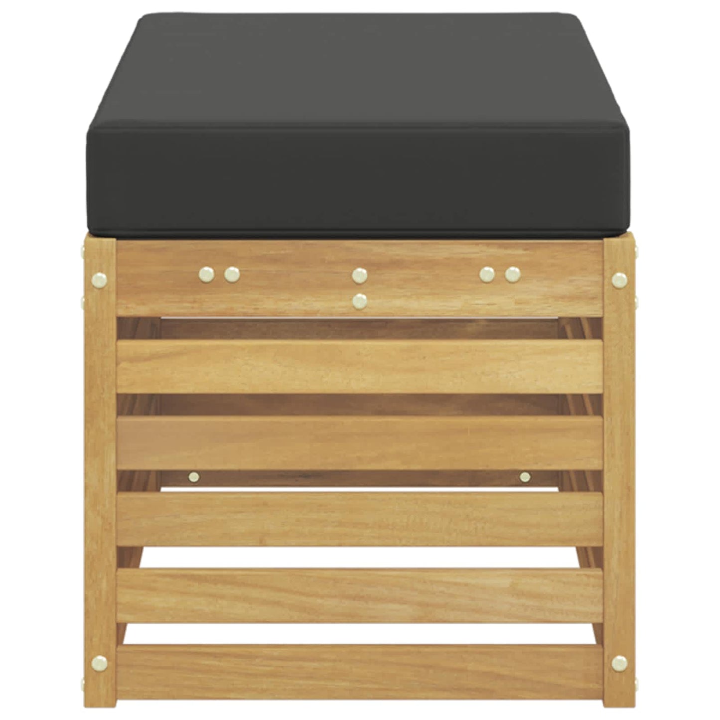 Panca da esterno con cuscino Bianco 80 x 43 x 45 cm | homemem39