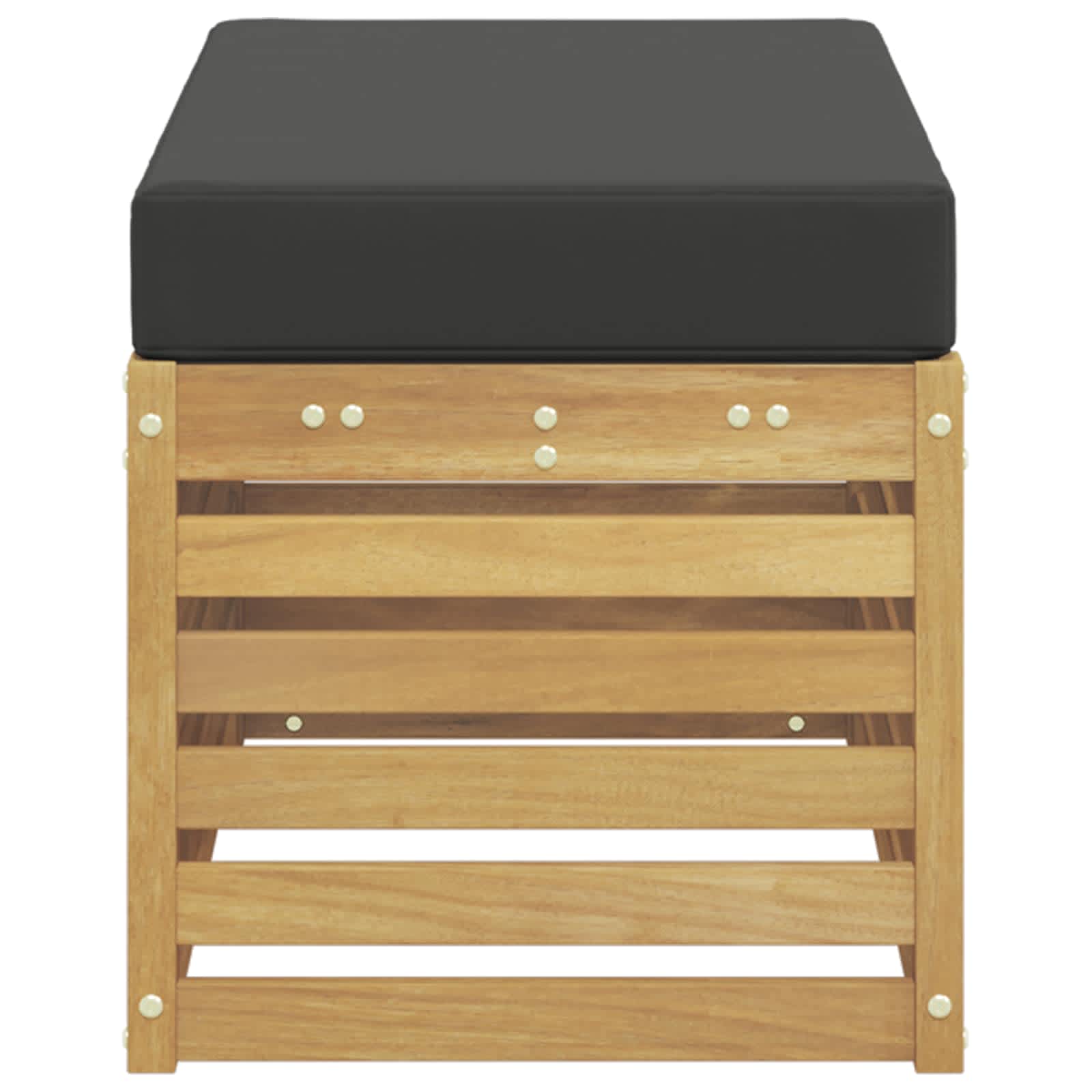 Panca da esterno con cuscino Bianco 80 x 43 x 45 cm | homemem39