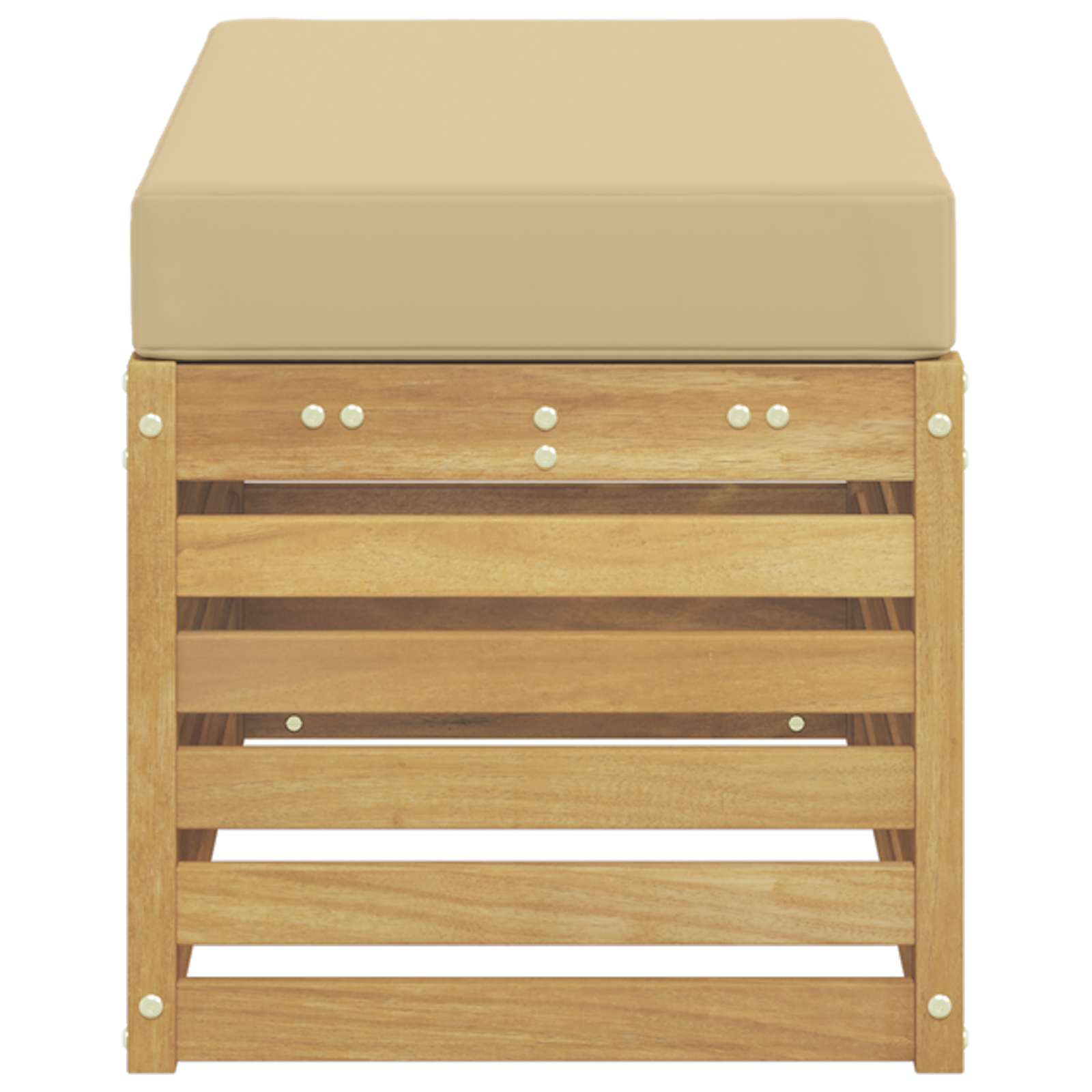 Panca da esterno con cuscino Bianco 80 x 43 x 45 cm | homemem39