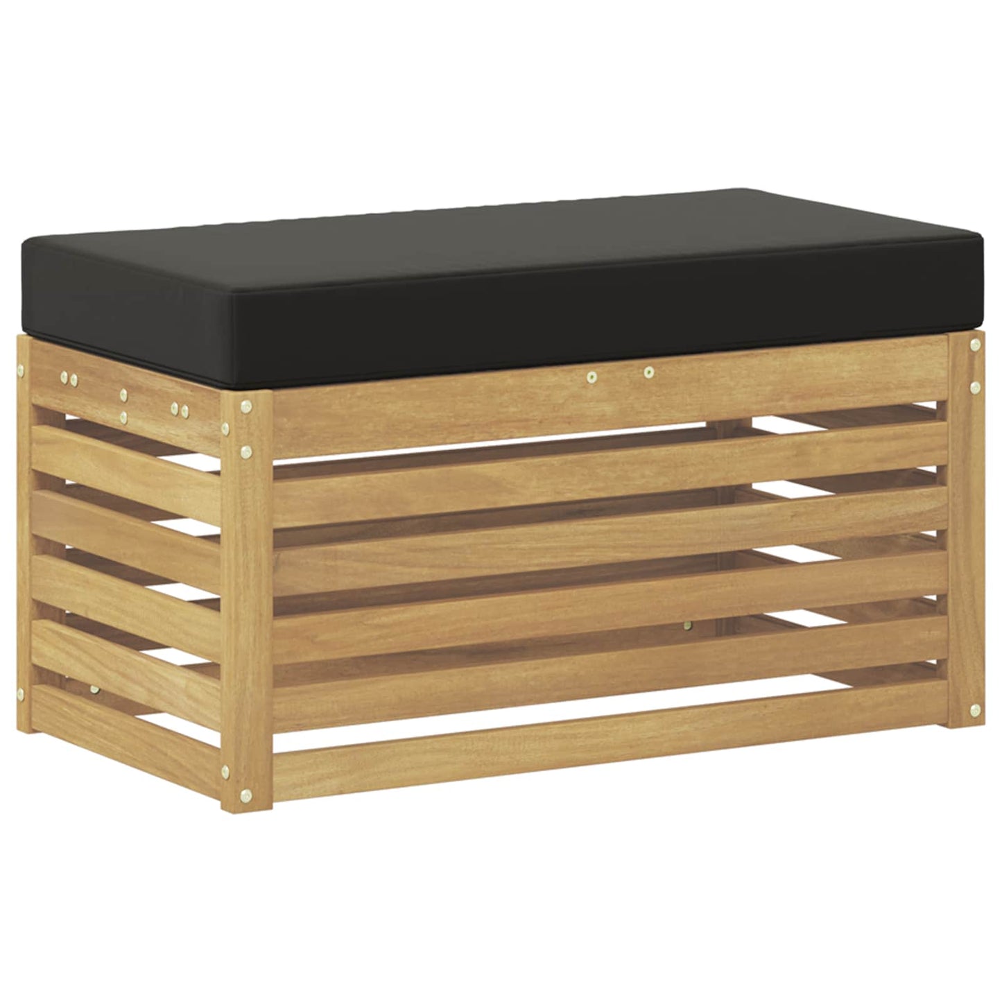 Panca da esterno con cuscino Bianco 80 x 43 x 45 cm | homemem39