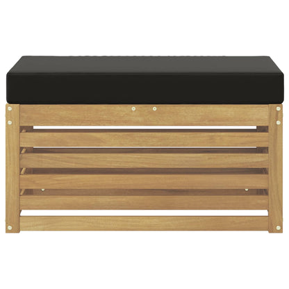 Panca da esterno con cuscino Bianco 80 x 43 x 45 cm | homemem39