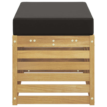 Panca da esterno con cuscino Bianco 80 x 43 x 45 cm | homemem39