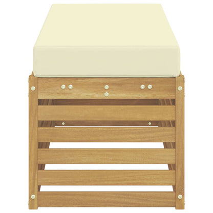 Set di divani da esterno Bianco e Crema 115 x 43 x 45 cm | homemem39