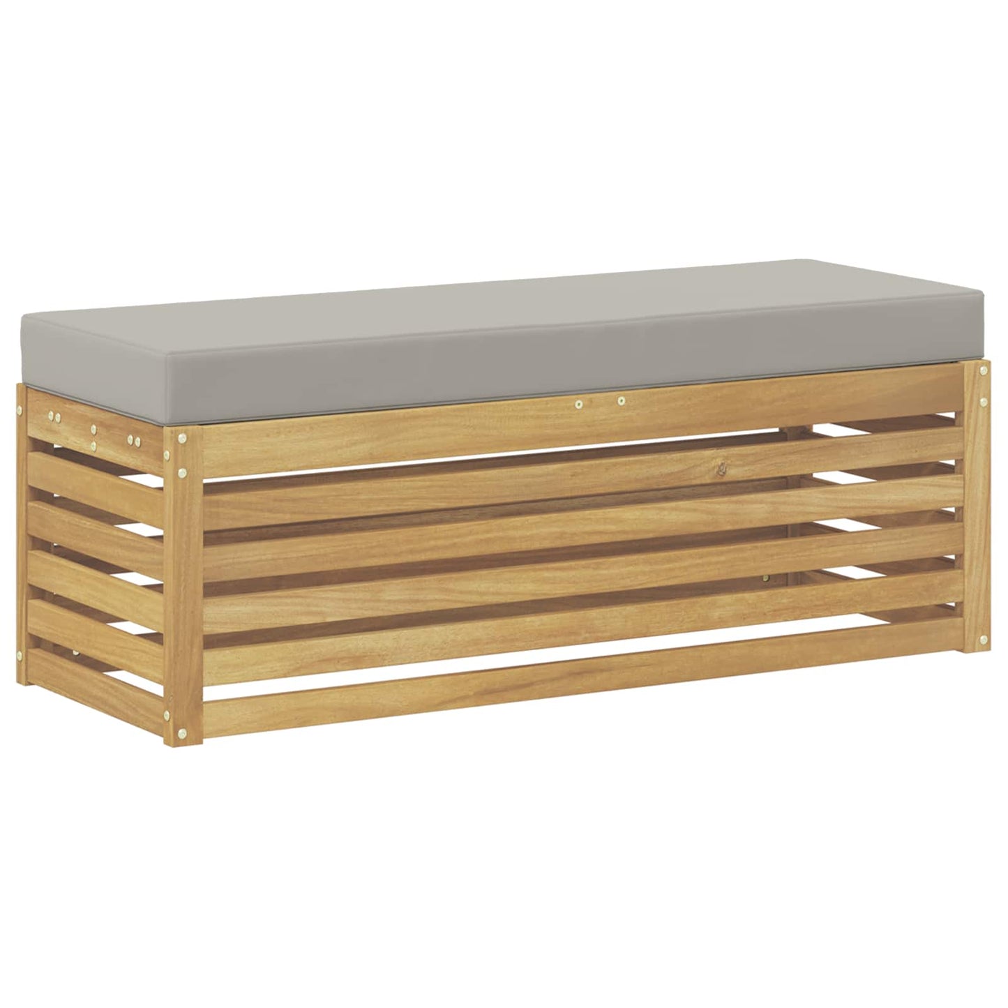 Panca da esterno con cuscino Bianco 115 x 43 x 45 cm | homemem39
