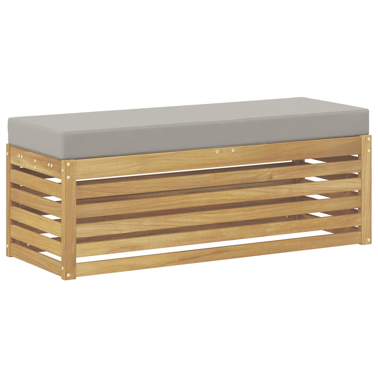 Panca da esterno con cuscino Bianco 115 x 43 x 45 cm | homemem39