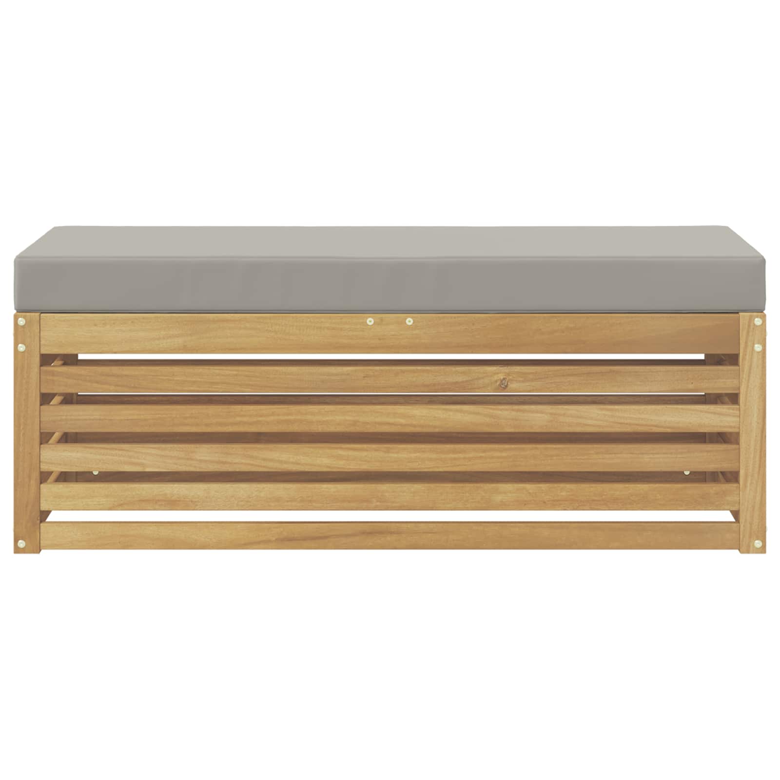 Panca da esterno con cuscino Bianco 115 x 43 x 45 cm | homemem39