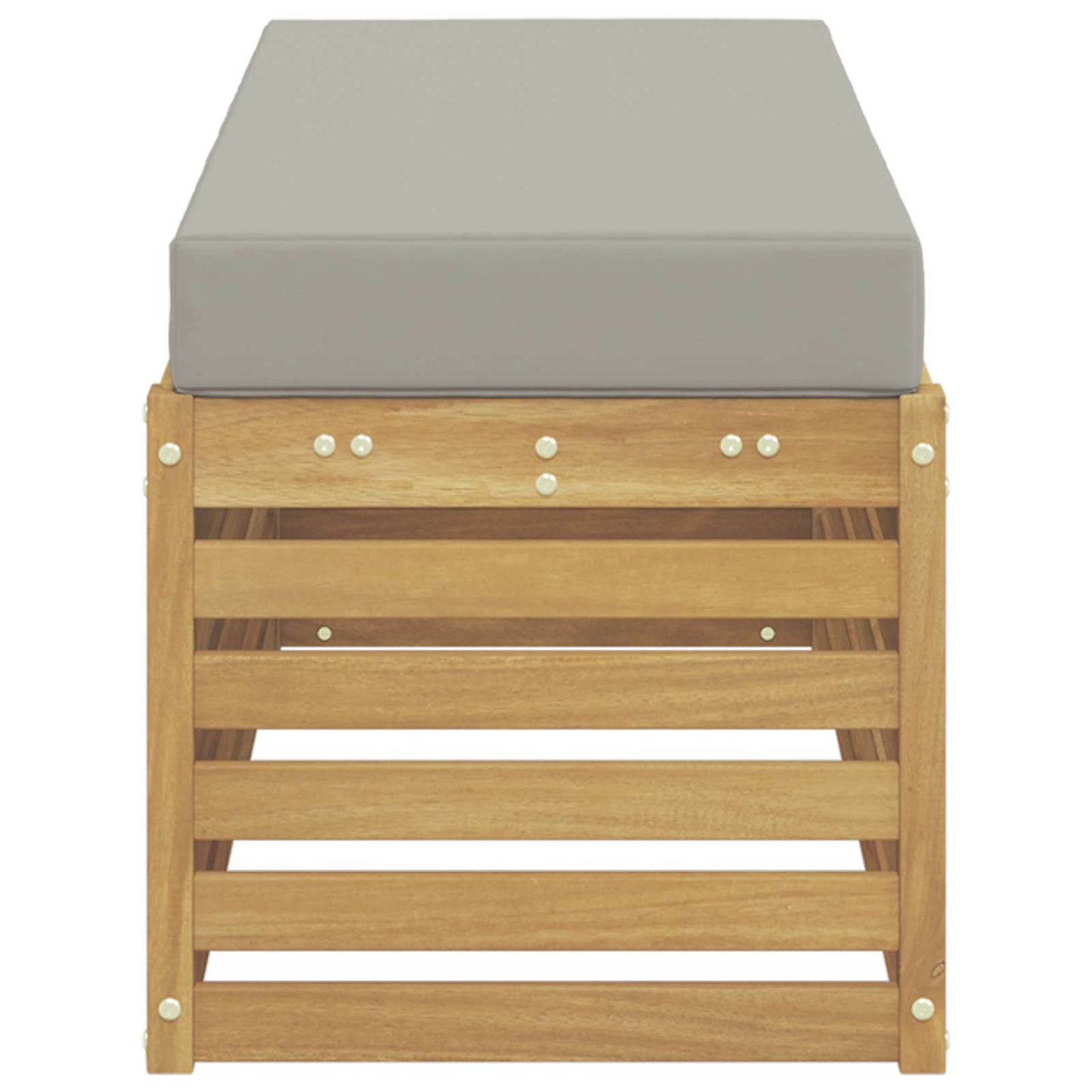 Panca da esterno con cuscino Bianco 115 x 43 x 45 cm | homemem39