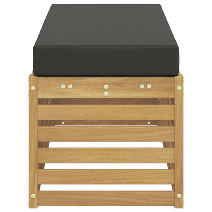 Set di divani da esterno Bianco e Antracite 115 x 43 x 45 cm | homemem39