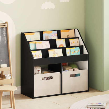 Libreria per Bambini Nero 72,5 x 29,5 x 69 cm Legno multistrato