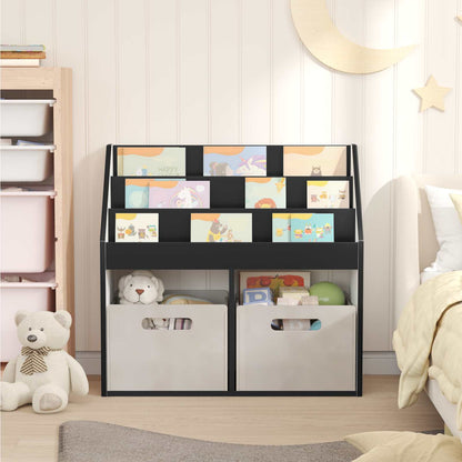 Libreria per Bambini Nero 72,5 x 29,5 x 69 cm Legno multistrato