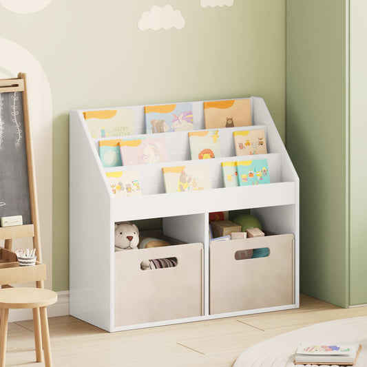 Libreria per Bambini Bianco Lucido 72,5 x 29,5 x 69 cm
