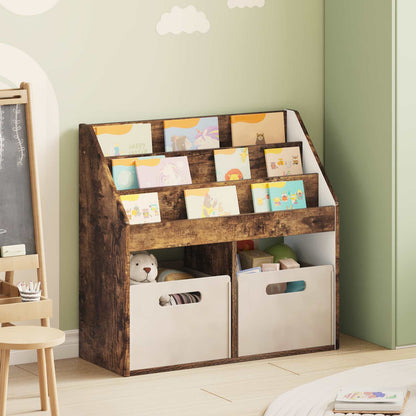 Libreria per Bambini Rovere fumé 72,5 x 29,5 x 69 cm