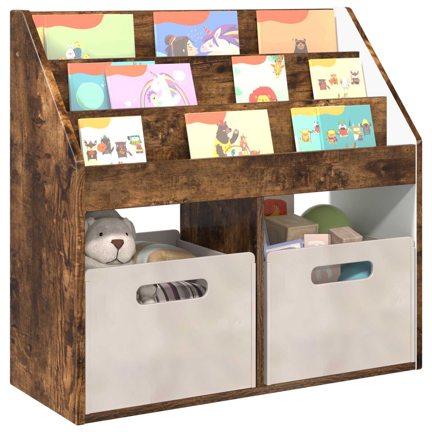 Libreria per Bambini Rovere fumé 72,5 x 29,5 x 69 cm