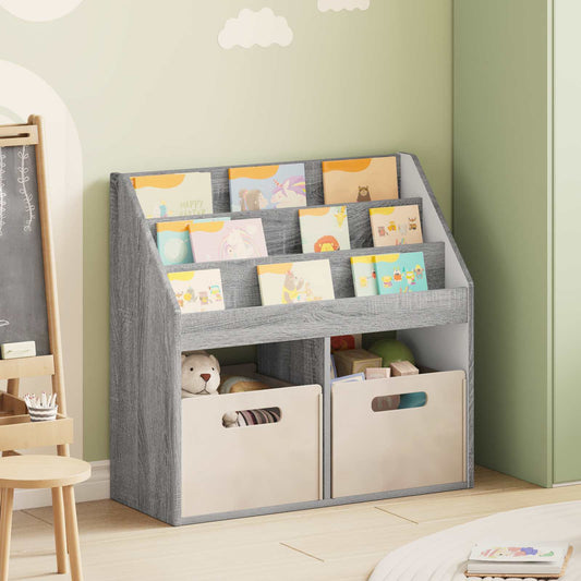 Libreria per Bambini Grigio Sonoma 72,5 x 29,5 x 69 cm