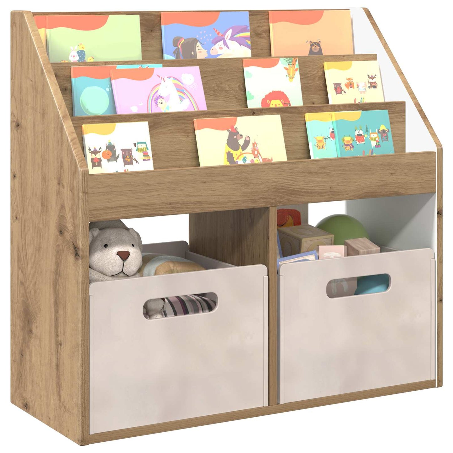 Libreria per Bambini Rovere artigianale 72,5 x 29,5 x 69 cm