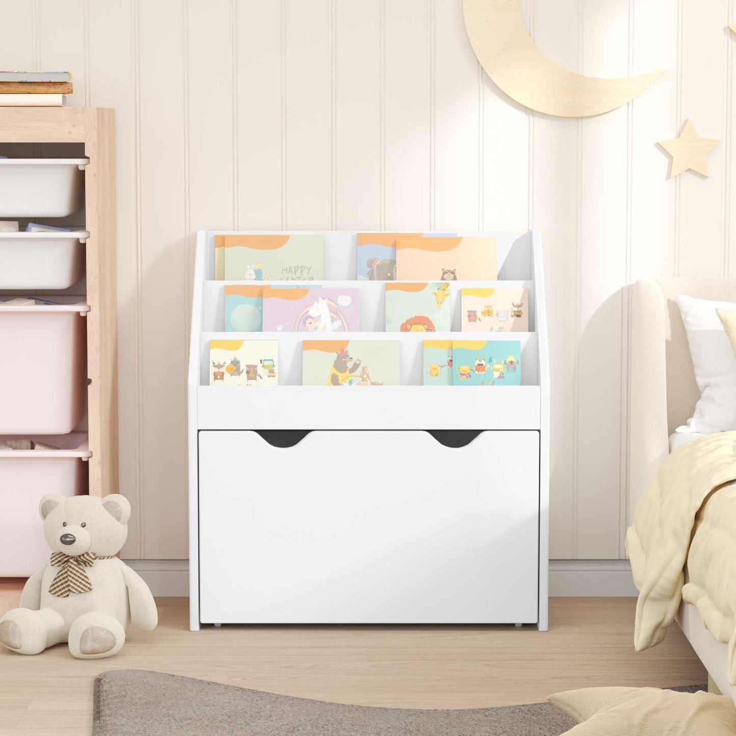 Libreria per Bambini Bianco 60 x 29,5 x 69 cm Legno multistrato
