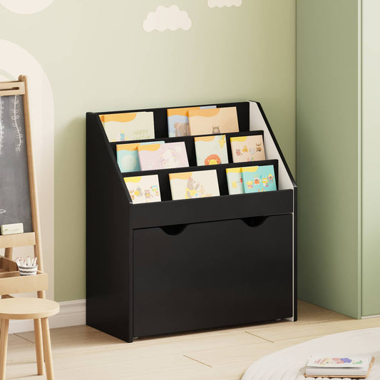 Libreria per Bambini Nero 60 x 29,5 x 69 cm Legno multistrato