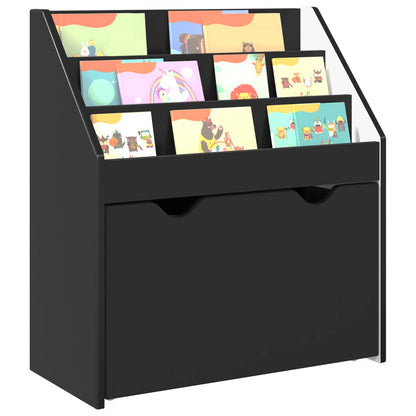 Libreria per Bambini Nero 60 x 29,5 x 69 cm Legno multistrato