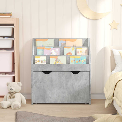 Libreria per Bambini Grigio cemento 60 x 29,5 x 69 cm